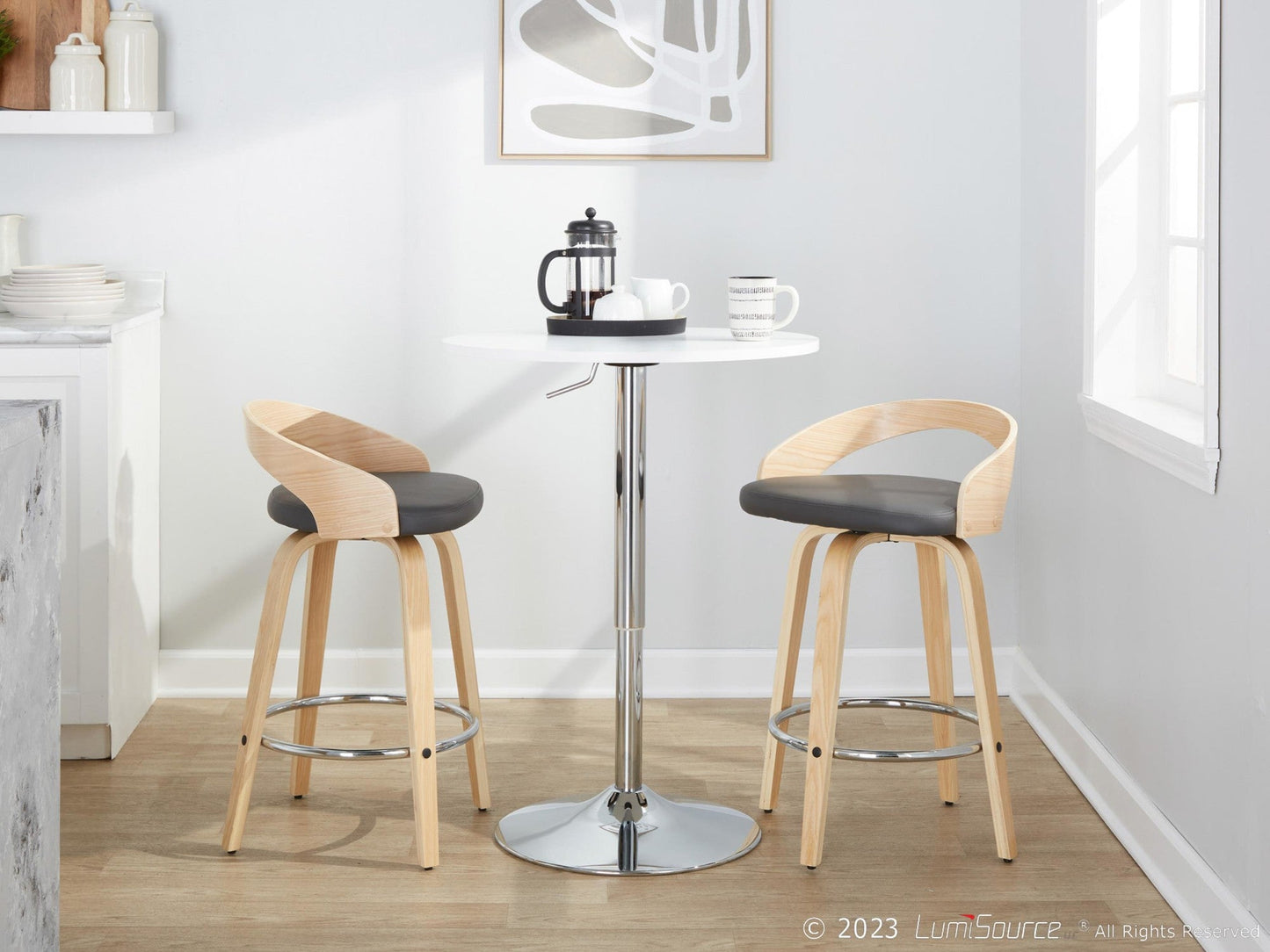 Majestic Office Furniture 26" Fixed-Height Counter Stool - Set of 2