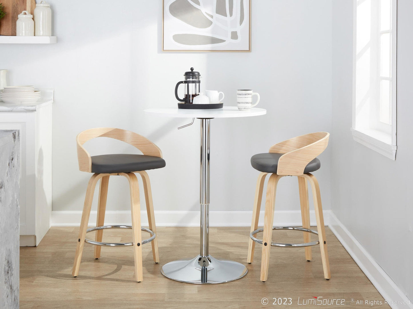 Majestic Office Furniture 26" Fixed-Height Counter Stool - Set of 2