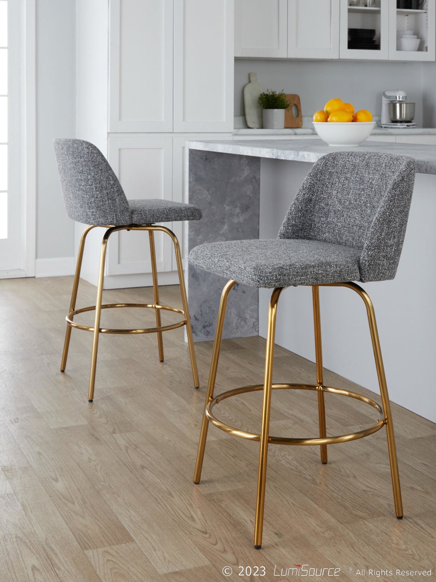 Majestic Office Furniture 26" Fixed-Height Counter Stool - Set of 2