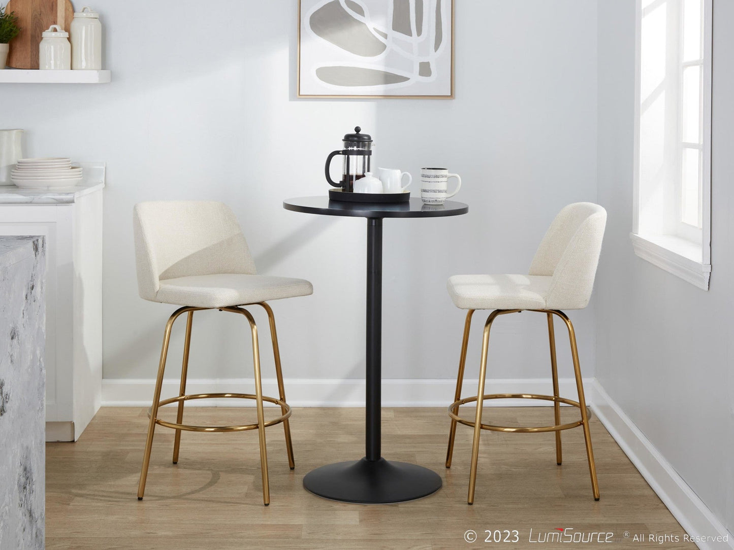 Majestic Office Furniture 26" Fixed-Height Counter Stool - Set of 2