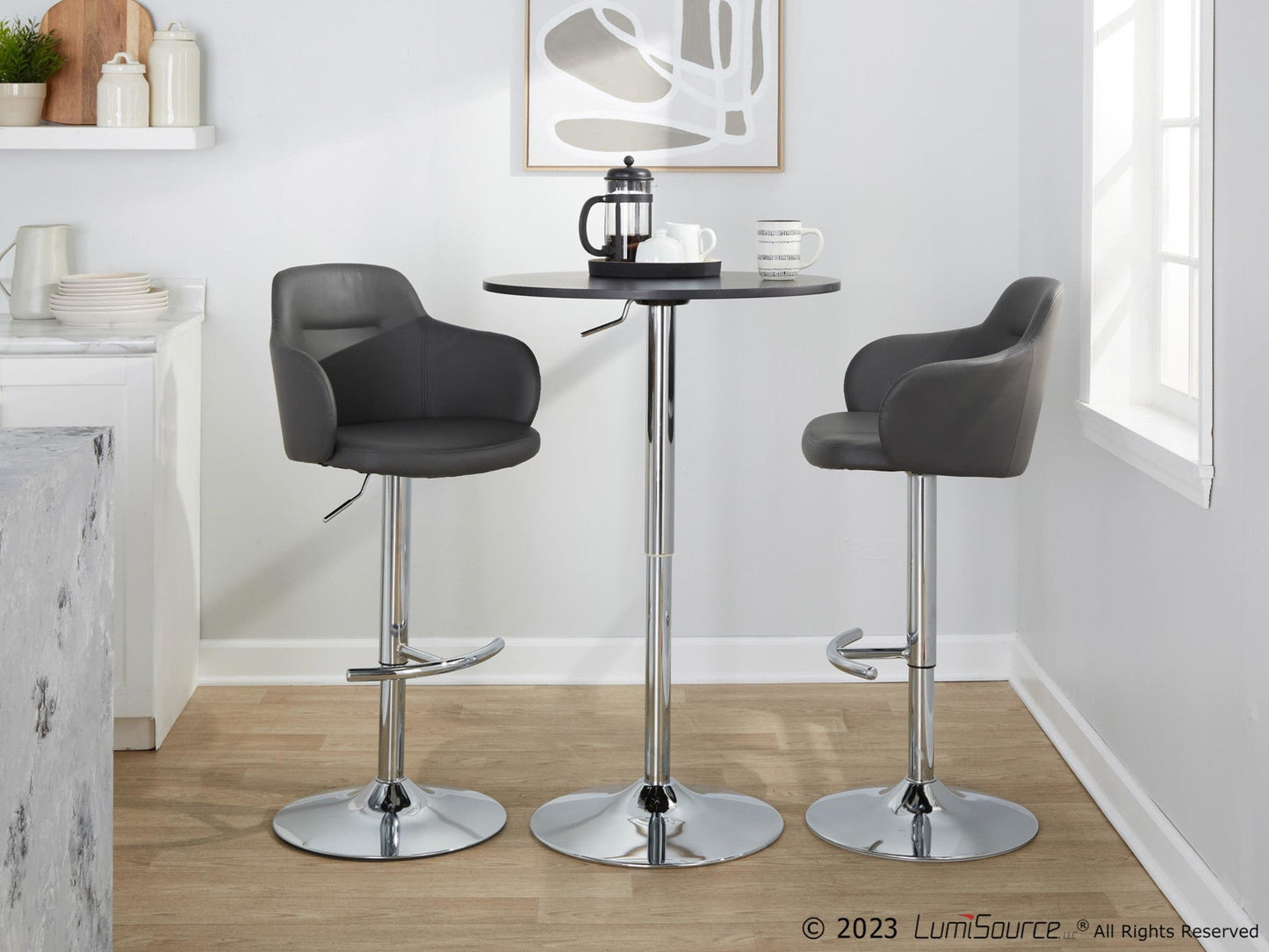 Majestic Office Furniture Adjustable Barstool - Set of 2