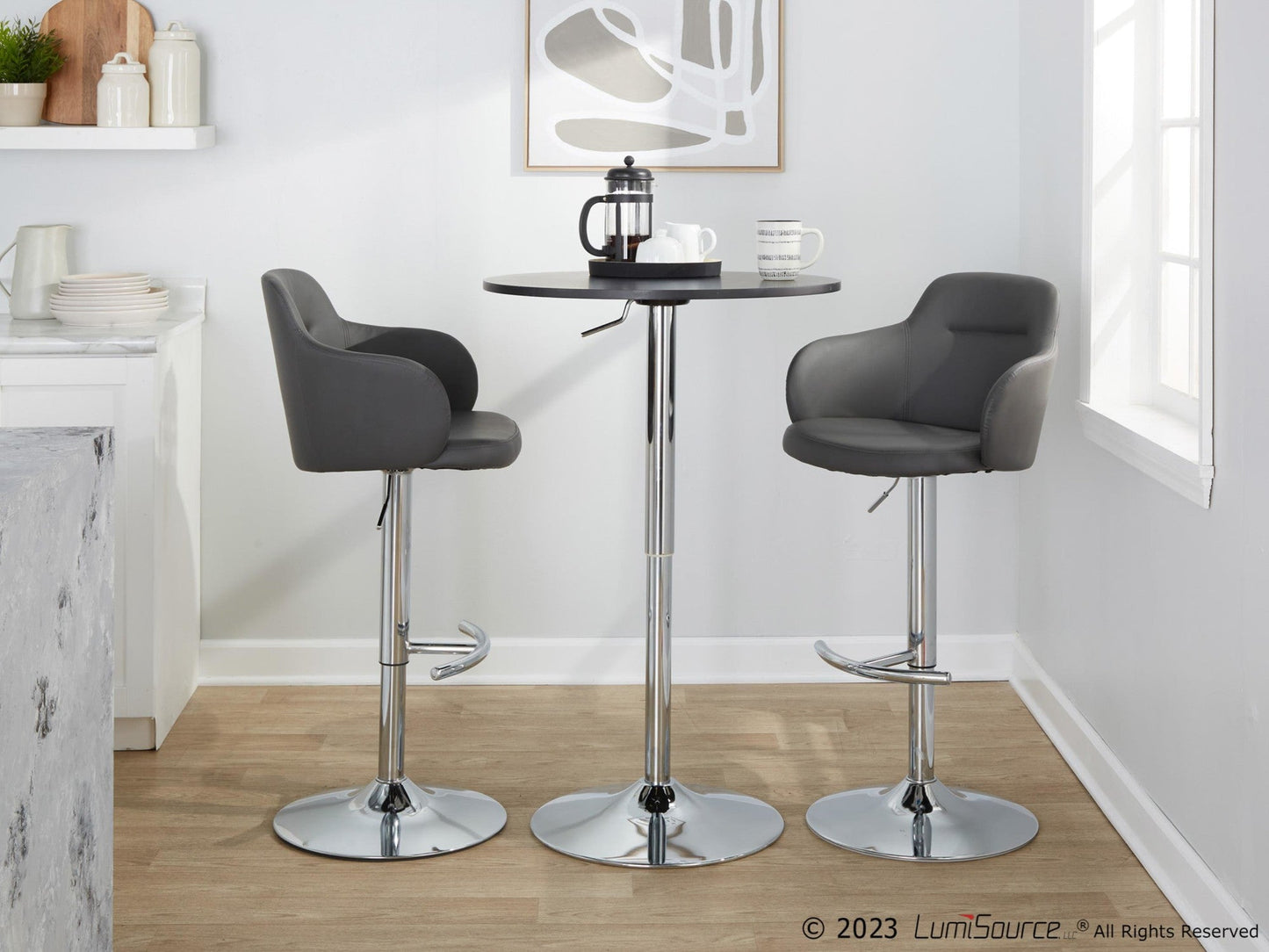 Majestic Office Furniture Adjustable Barstool - Set of 2