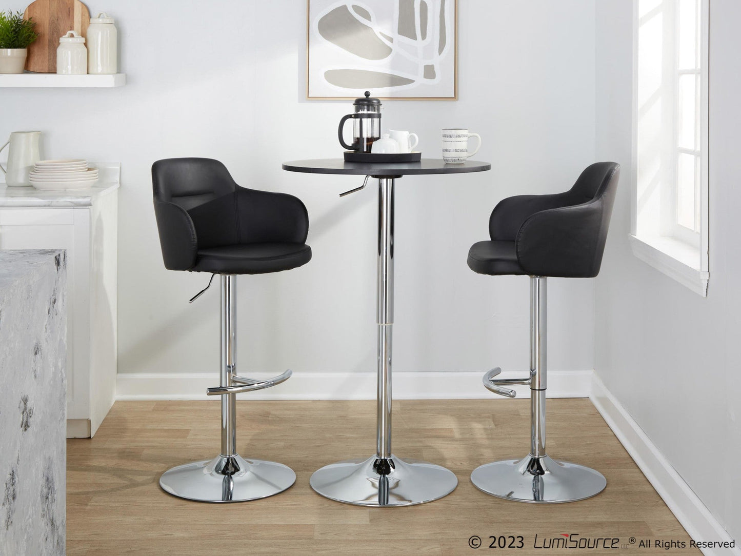 Majestic Office Furniture Adjustable Barstool - Set of 2