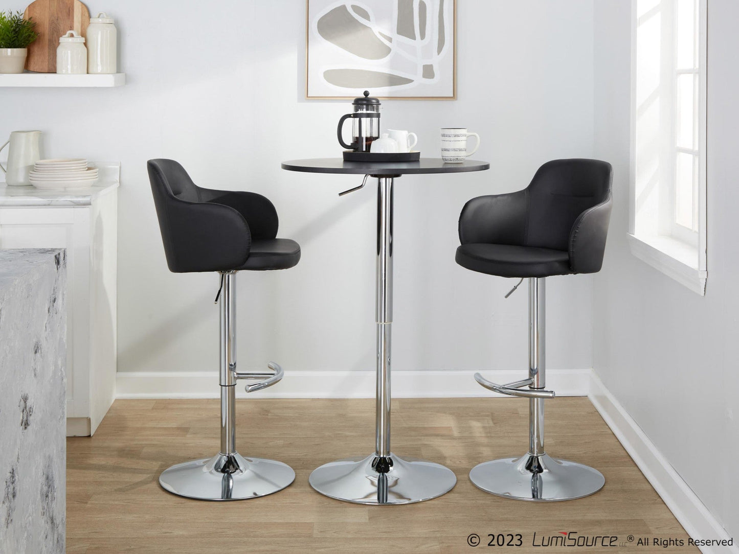 Majestic Office Furniture Adjustable Barstool - Set of 2