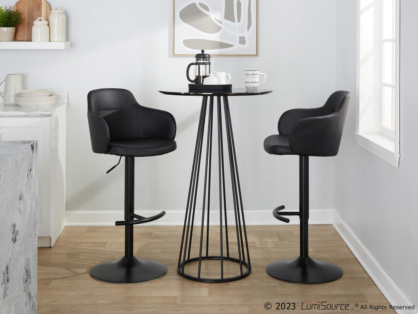 Majestic Office Furniture Adjustable Barstool - Set of 2
