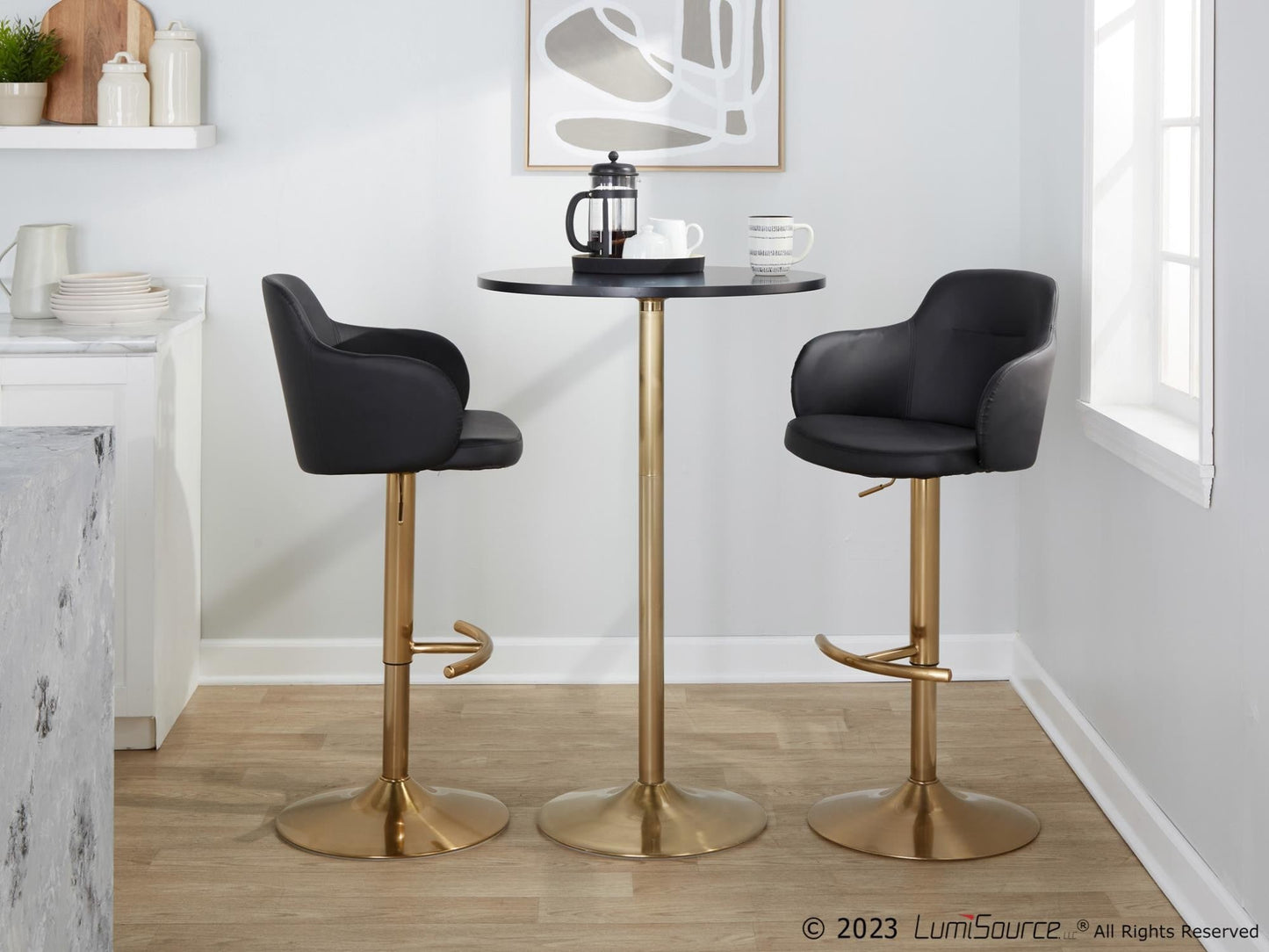 Majestic Office Furniture Adjustable Barstool - Set of 2