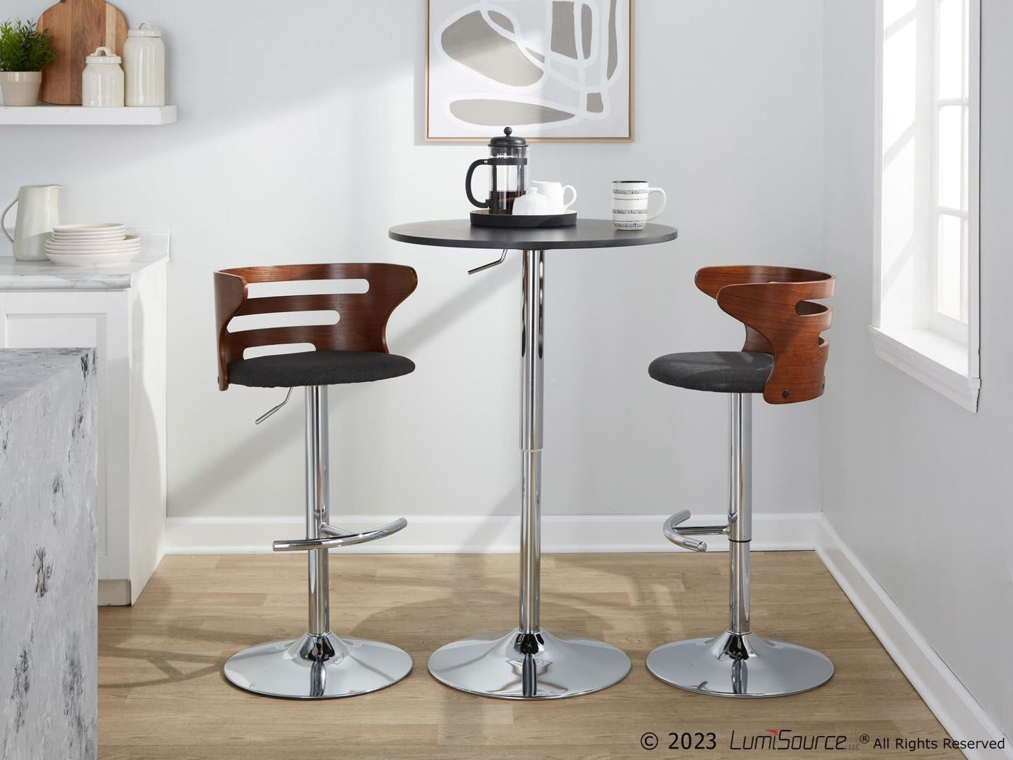 Majestic Office Furniture Adjustable Barstool - Set of 2
