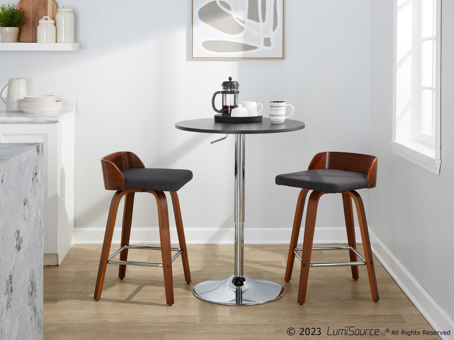 Majestic Office Furniture 26" Fixed-Height Counter Stool - Set of 2