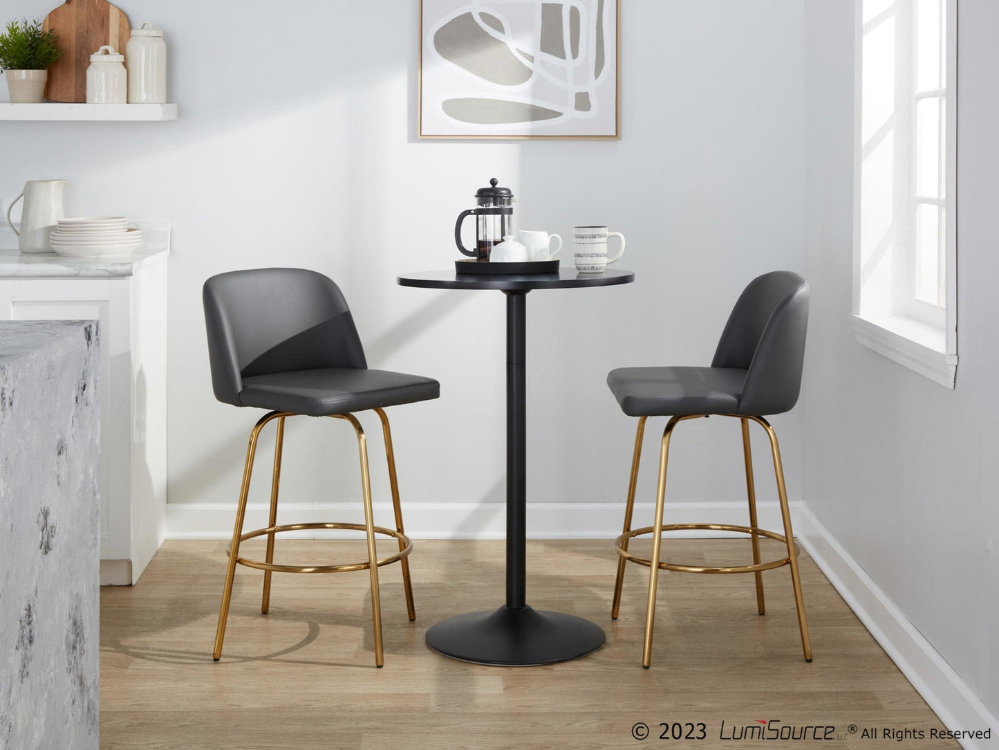 Majestic Office Furniture 26" Fixed-Height Counter Stool - Set of 2