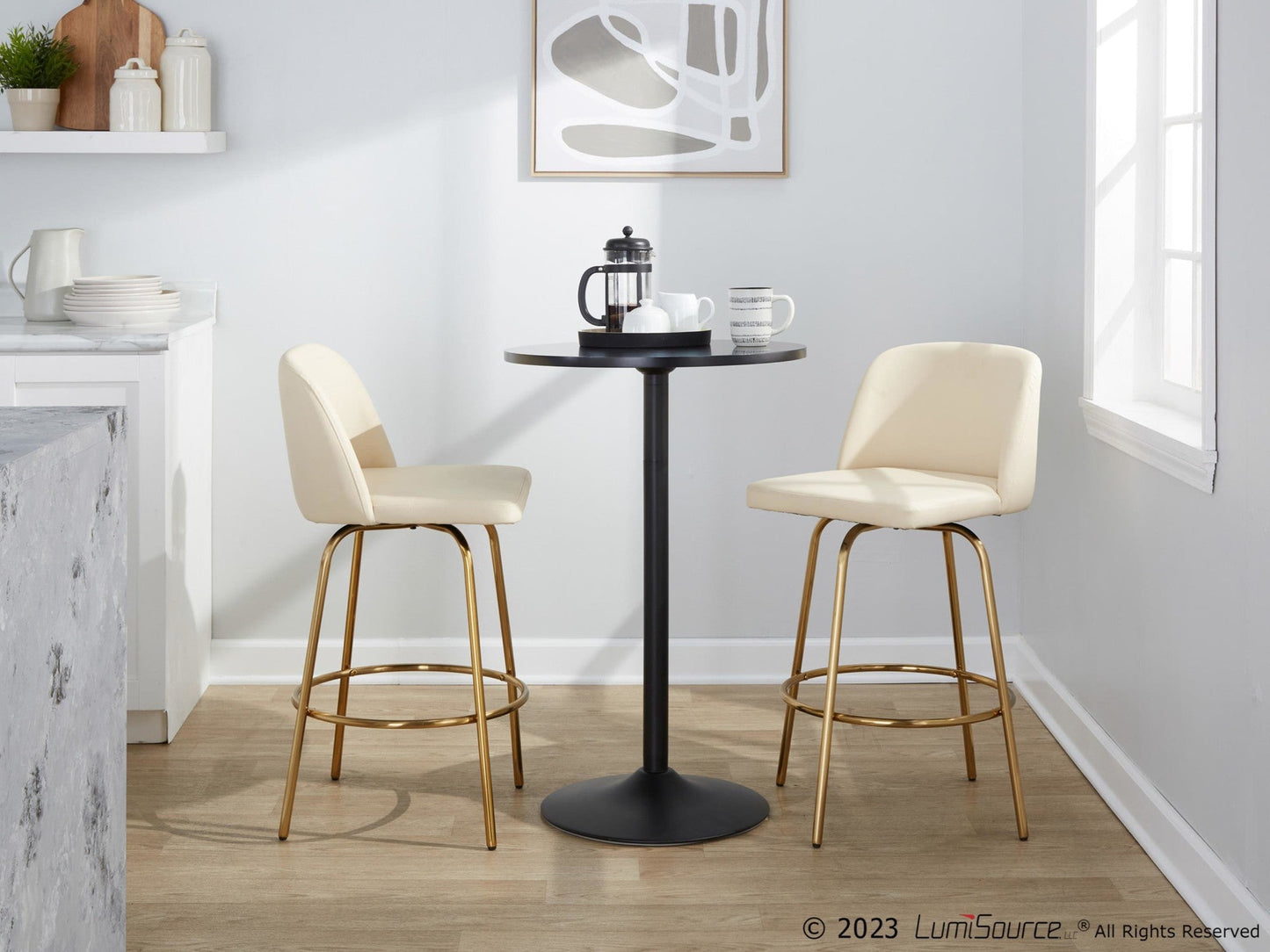 Majestic Office Furniture 26" Fixed-Height Counter Stool - Set of 2