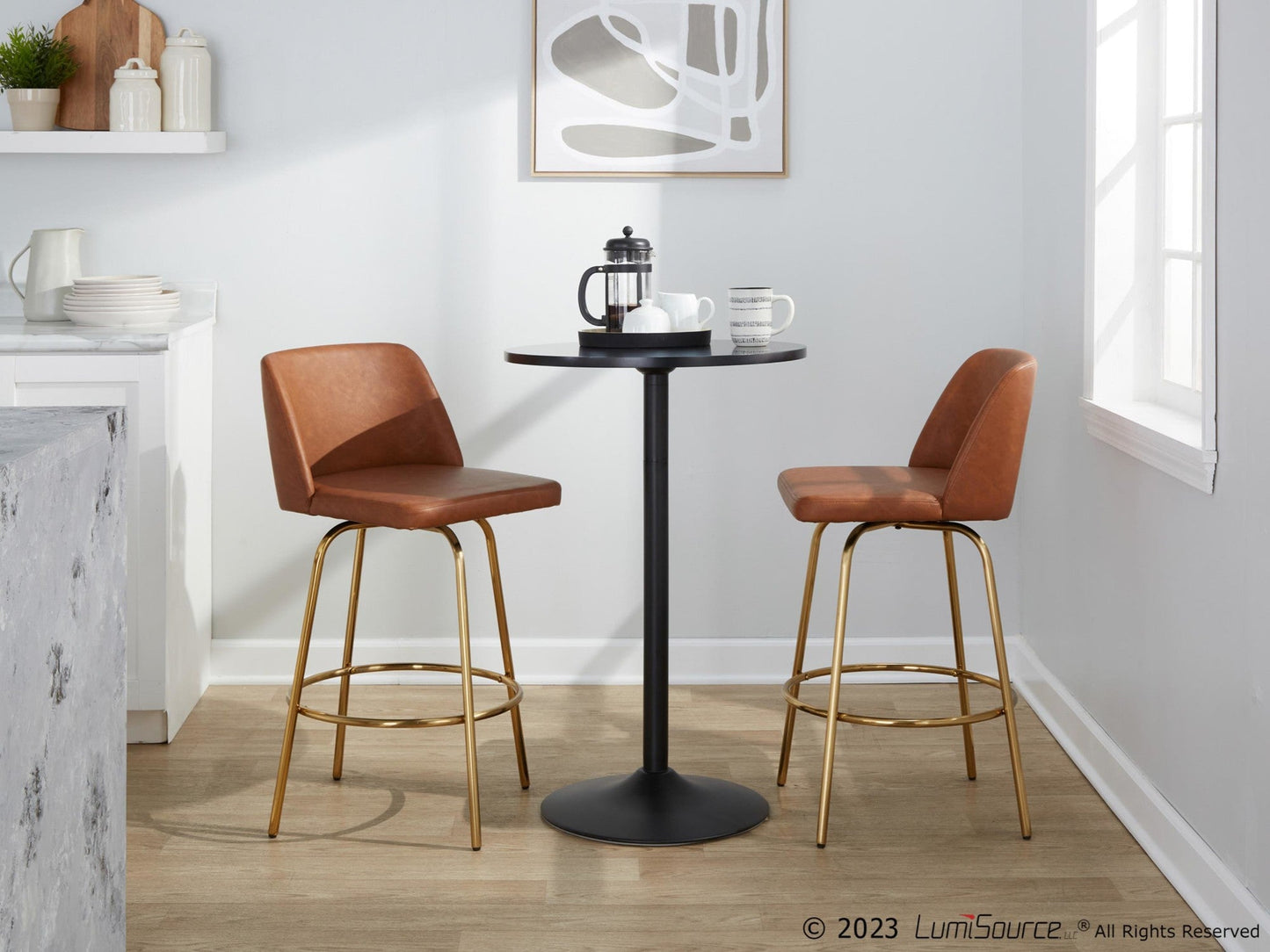 Majestic Office Furniture 26" Fixed-Height Counter Stool - Set of 2