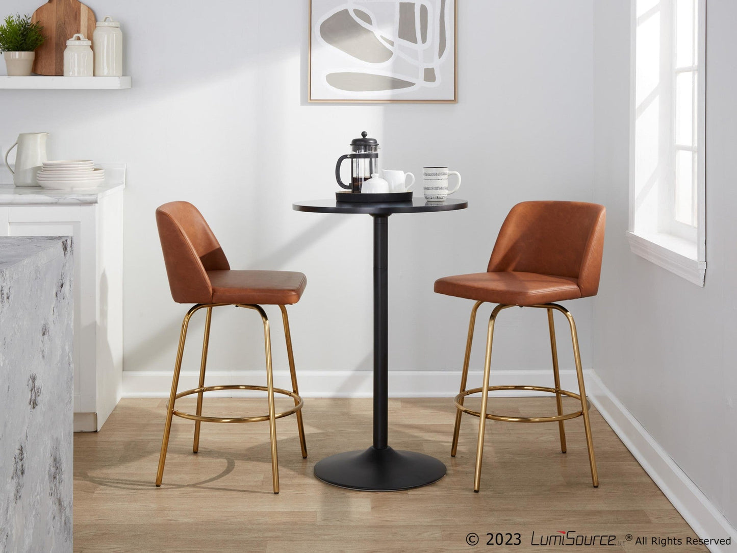Majestic Office Furniture 26" Fixed-Height Counter Stool - Set of 2