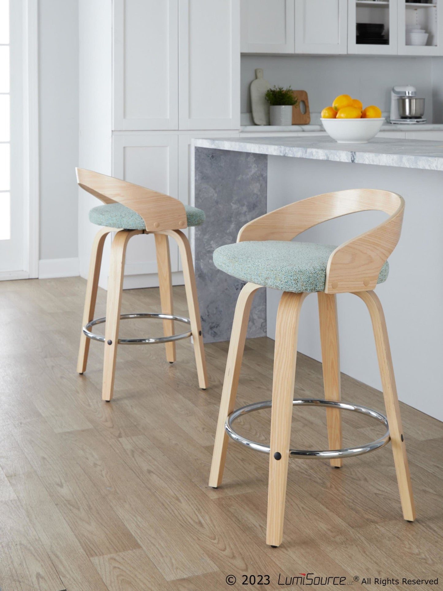 Majestic Office Furniture 26" Fixed-Height Counter Stool - Set of 2
