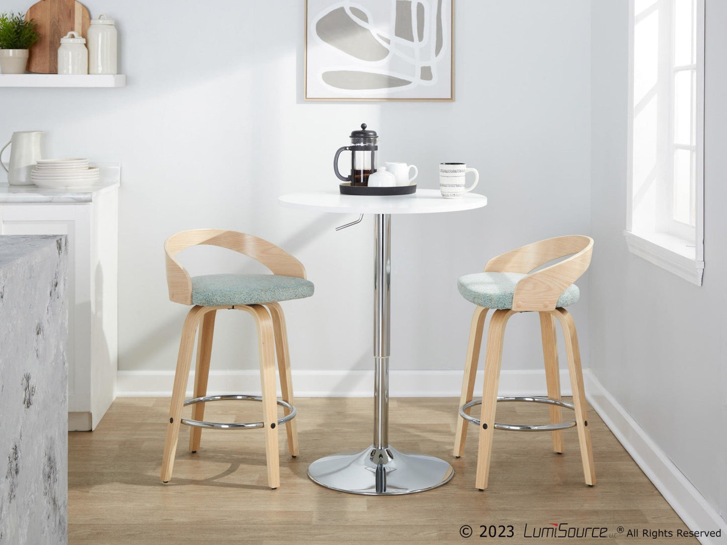 Majestic Office Furniture 26" Fixed-Height Counter Stool - Set of 2