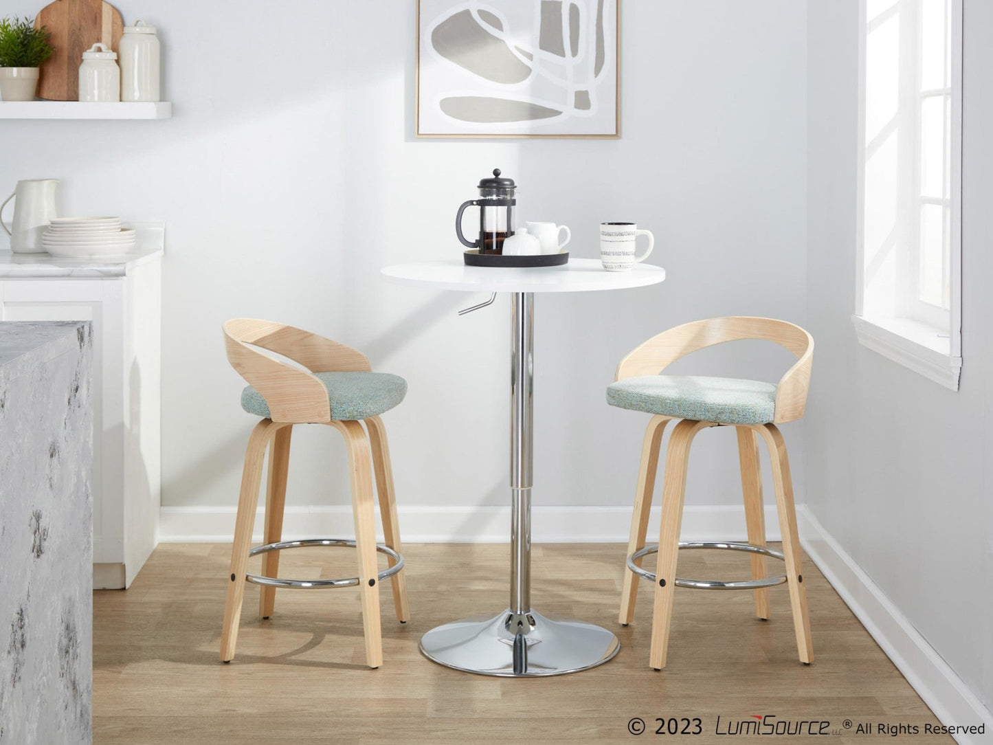 Majestic Office Furniture 26" Fixed-Height Counter Stool - Set of 2