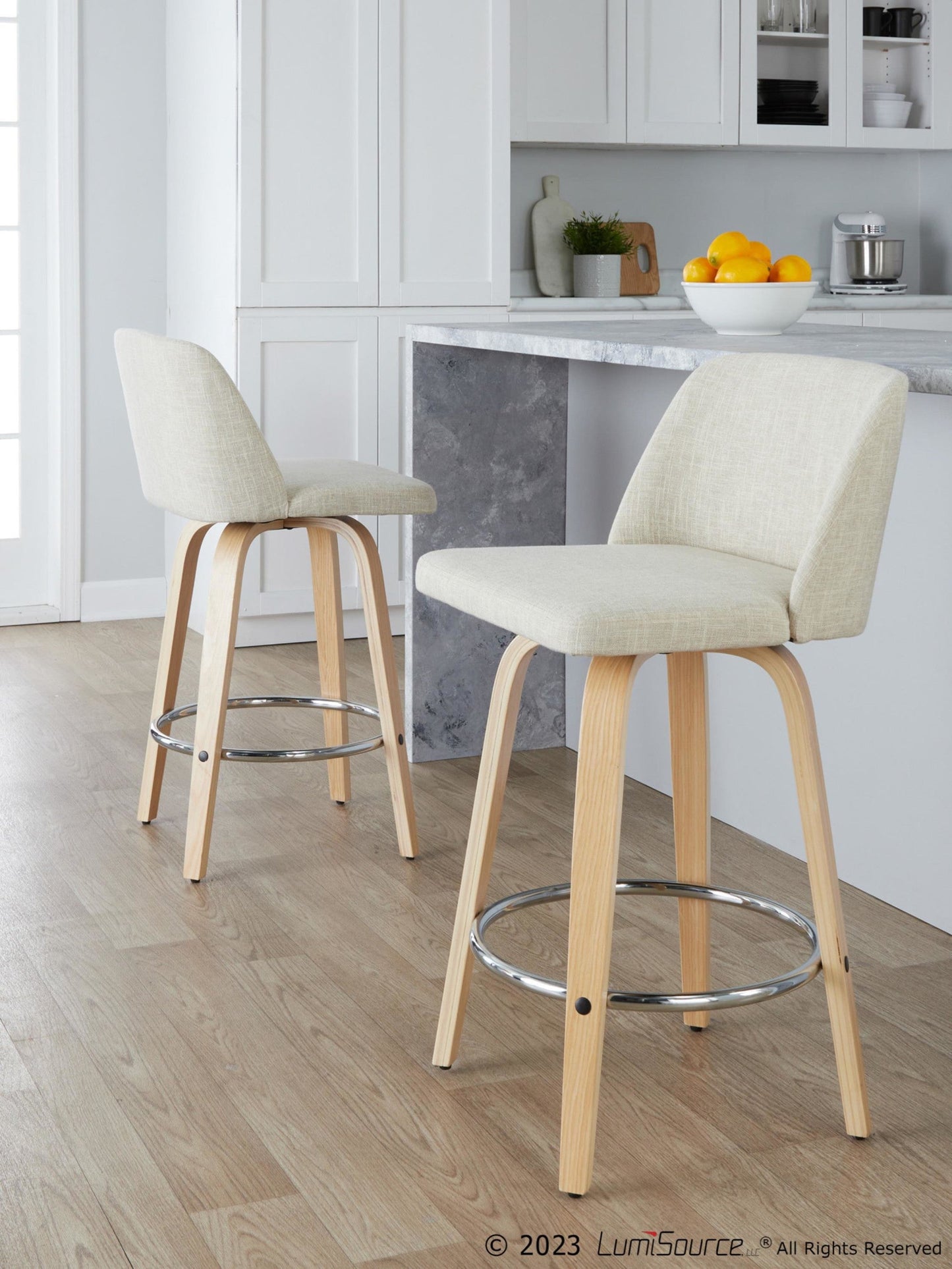 Majestic Office Furniture 26" Fixed-Height Counter Stool - Set of 2