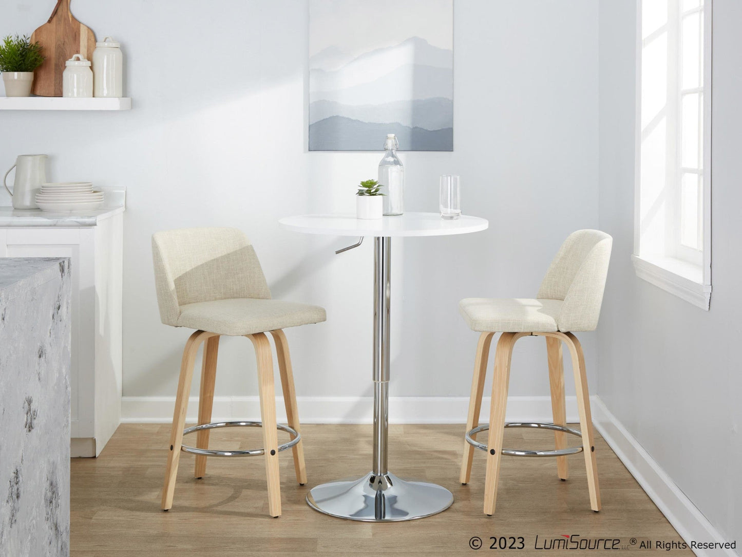Majestic Office Furniture 26" Fixed-Height Counter Stool - Set of 2