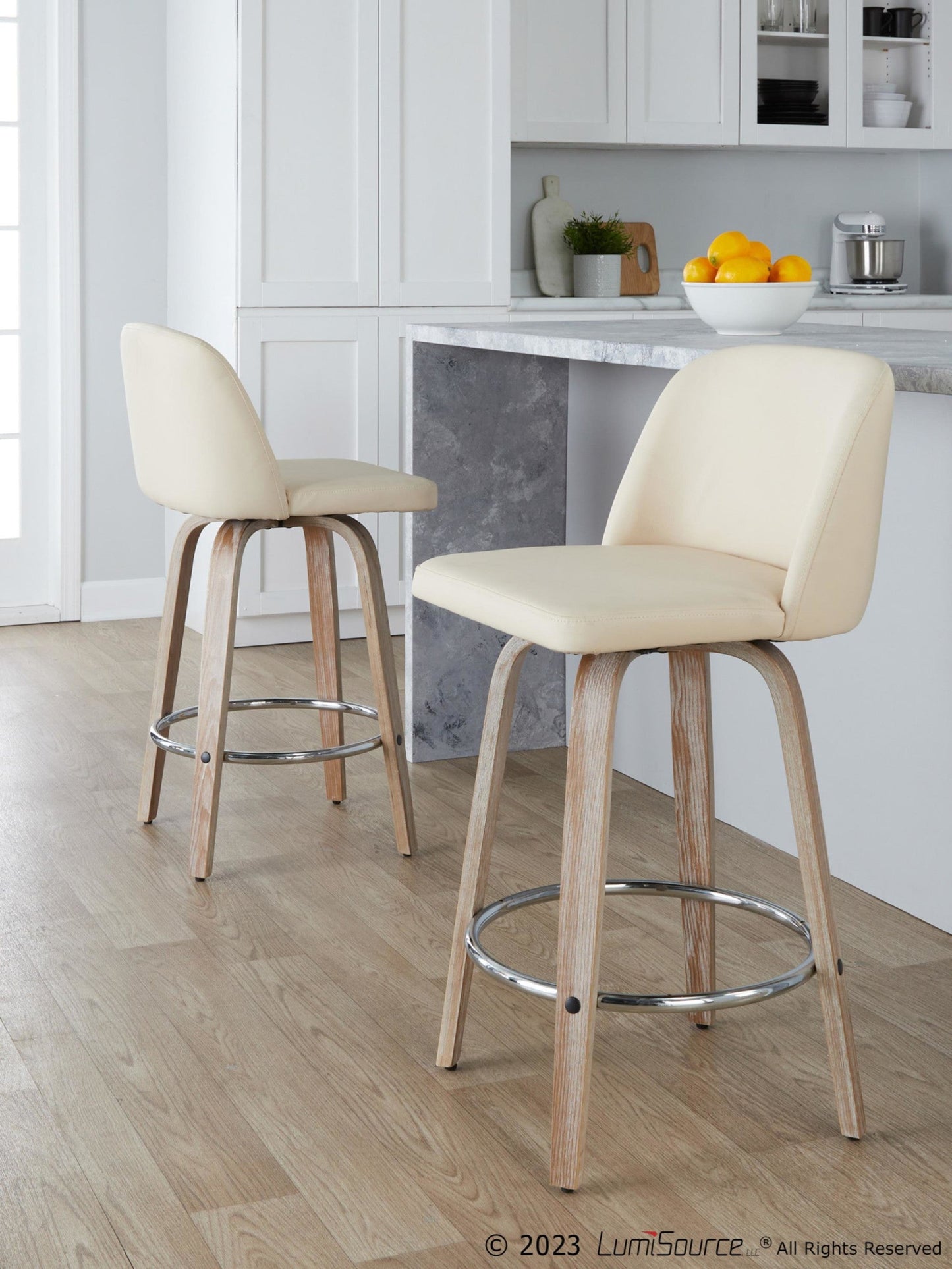 Majestic Office Furniture 26" Fixed-Height Counter Stool - Set of 2