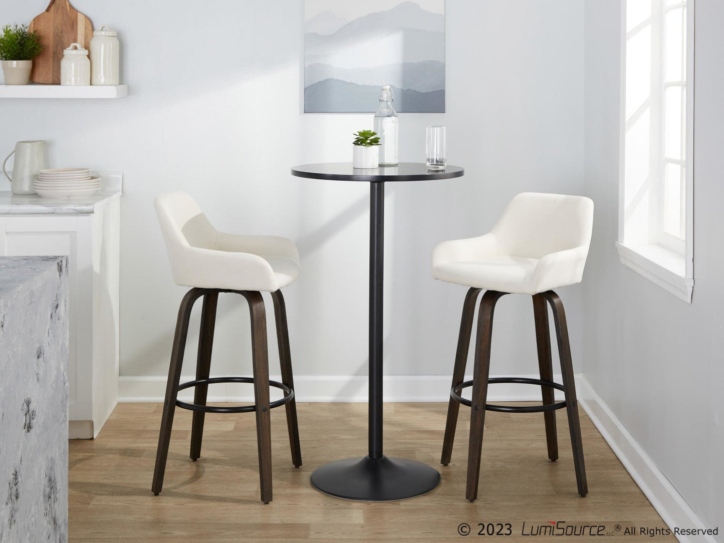 Majestic Office Furniture 30" Fixed-Height Barstool - Set of 2