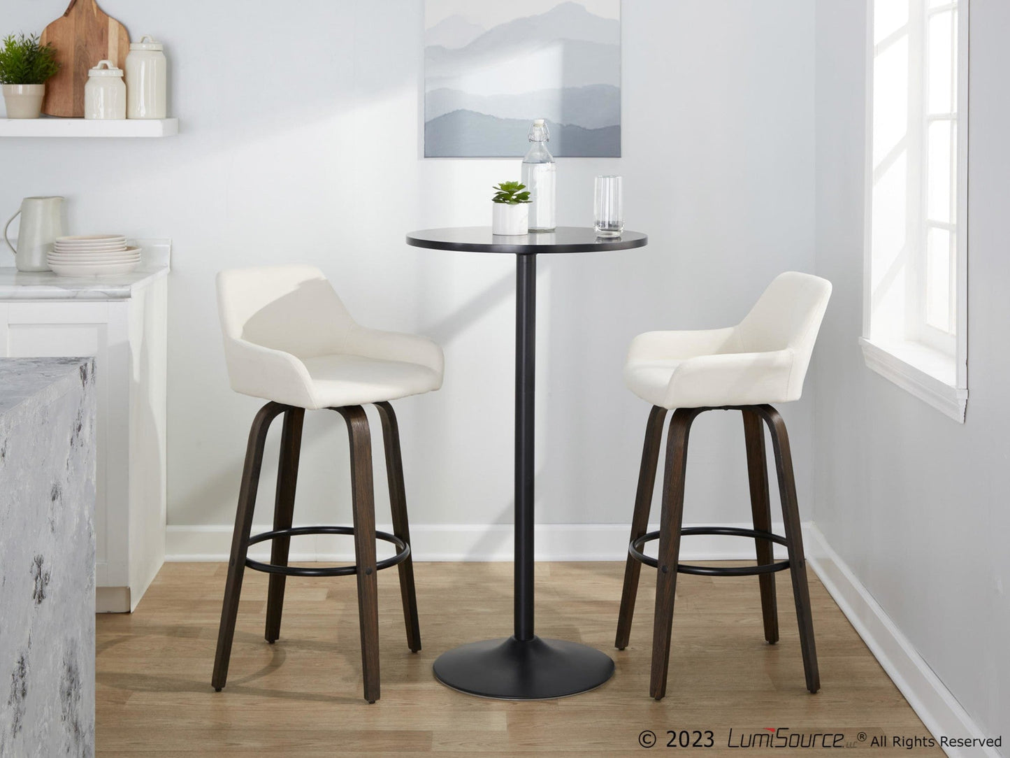 Majestic Office Furniture 30" Fixed-Height Barstool - Set of 2