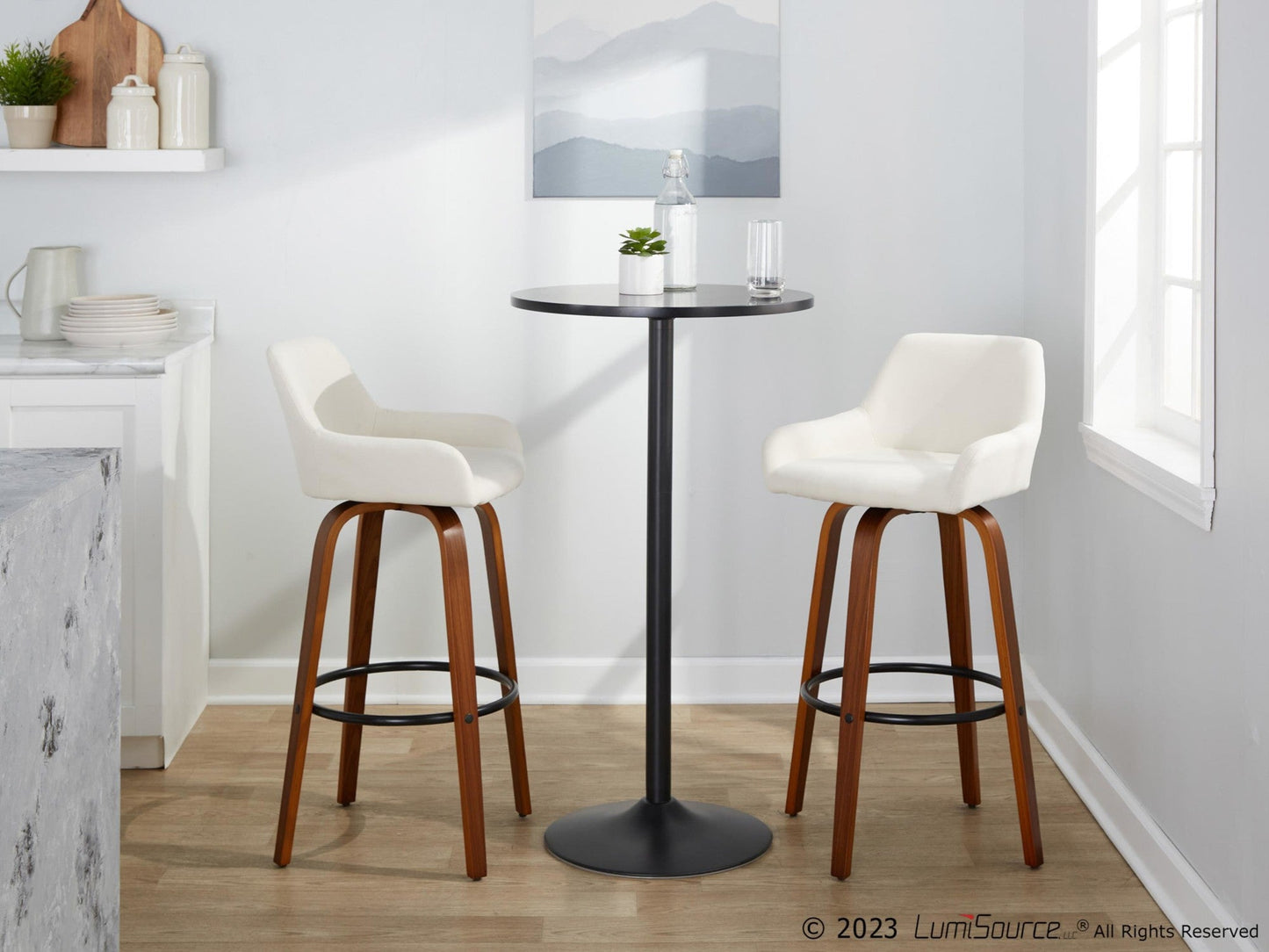 Majestic Office Furniture 30" Fixed-Height Barstool - Set of 2