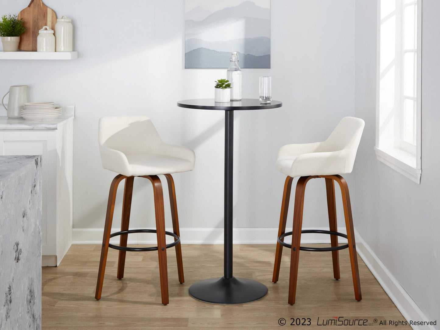 Majestic Office Furniture 30" Fixed-Height Barstool - Set of 2