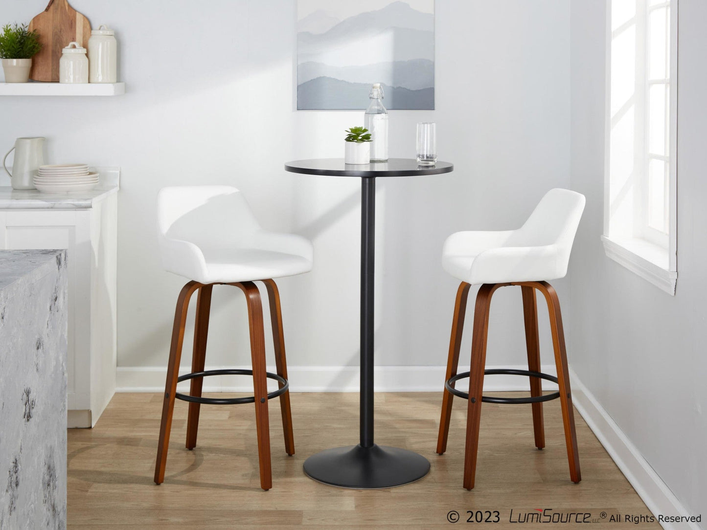 Majestic Office Furniture 30" Fixed-Height Barstool - Set of 2