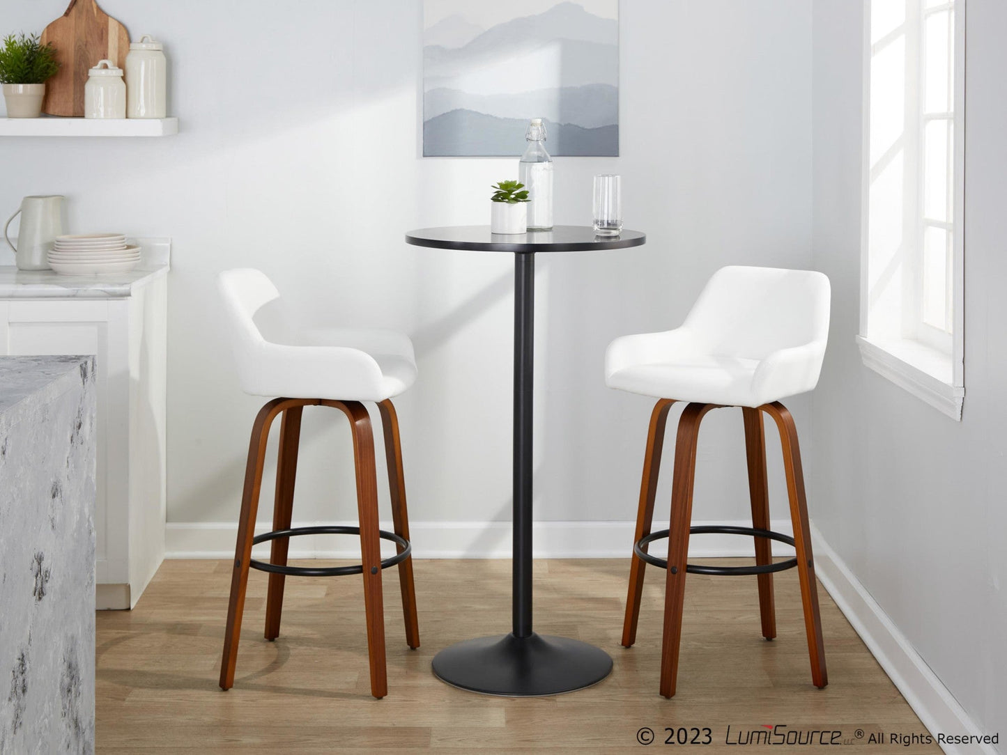Majestic Office Furniture 30" Fixed-Height Barstool - Set of 2