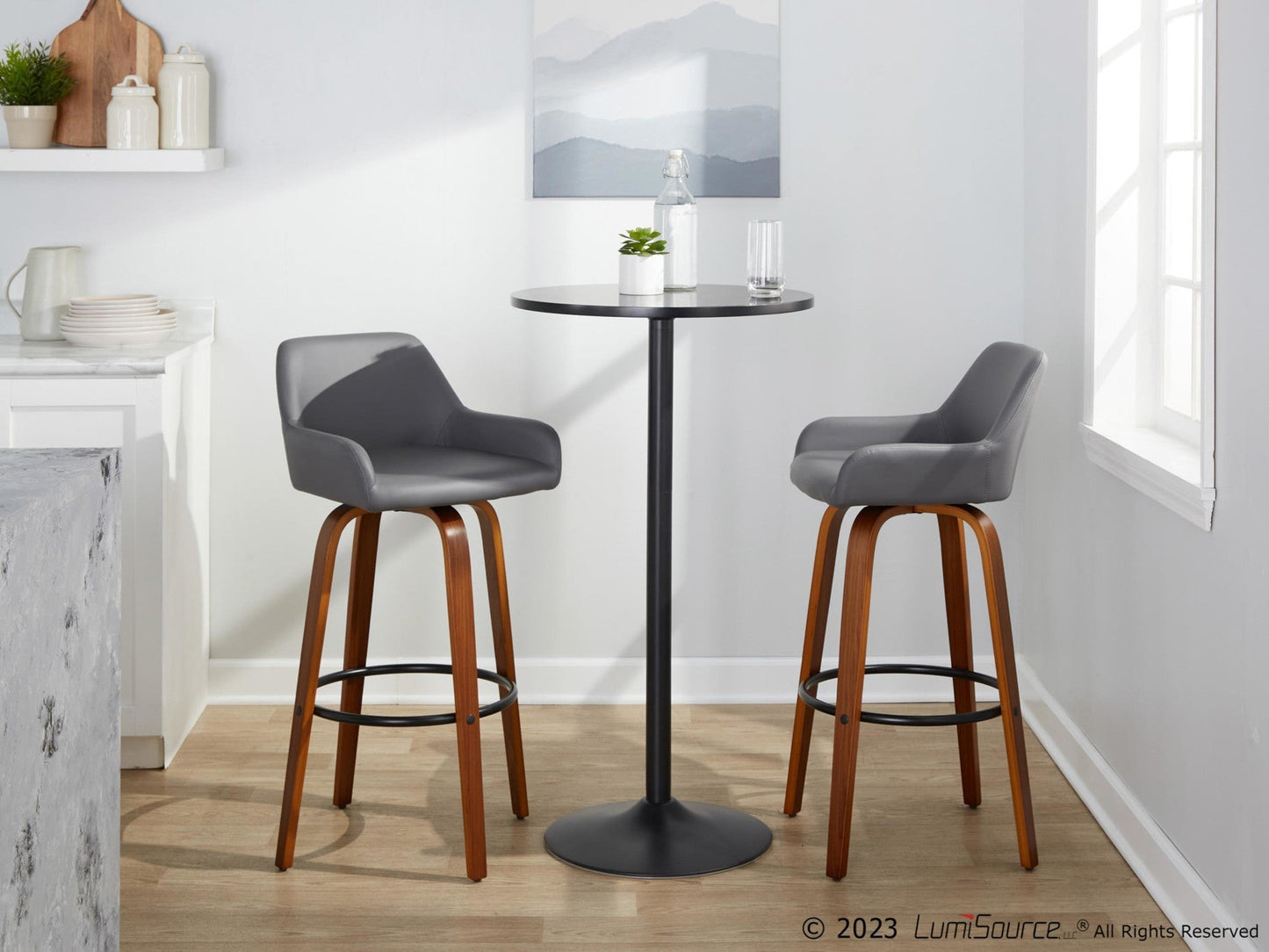 Majestic Office Furniture 30" Fixed-Height Barstool - Set of 2