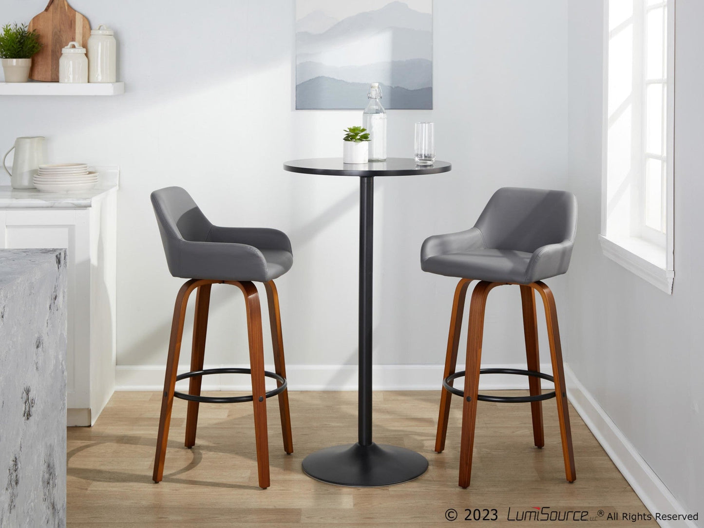 Majestic Office Furniture 30" Fixed-Height Barstool - Set of 2