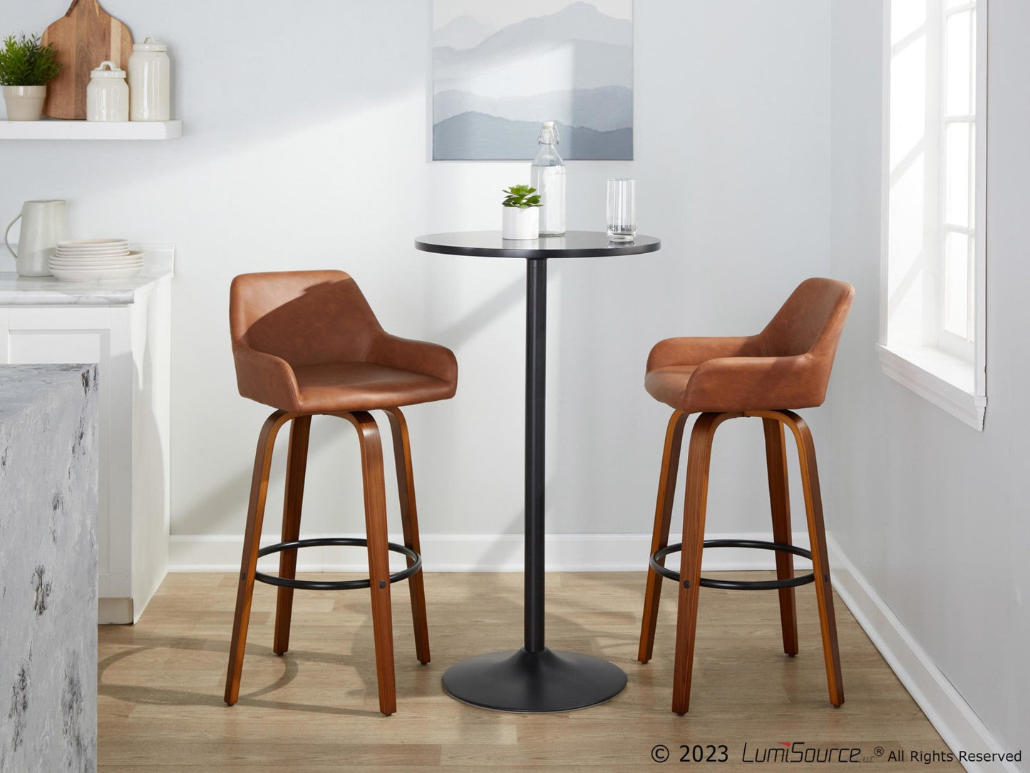 Majestic Office Furniture 30" Fixed-Height Barstool - Set of 2