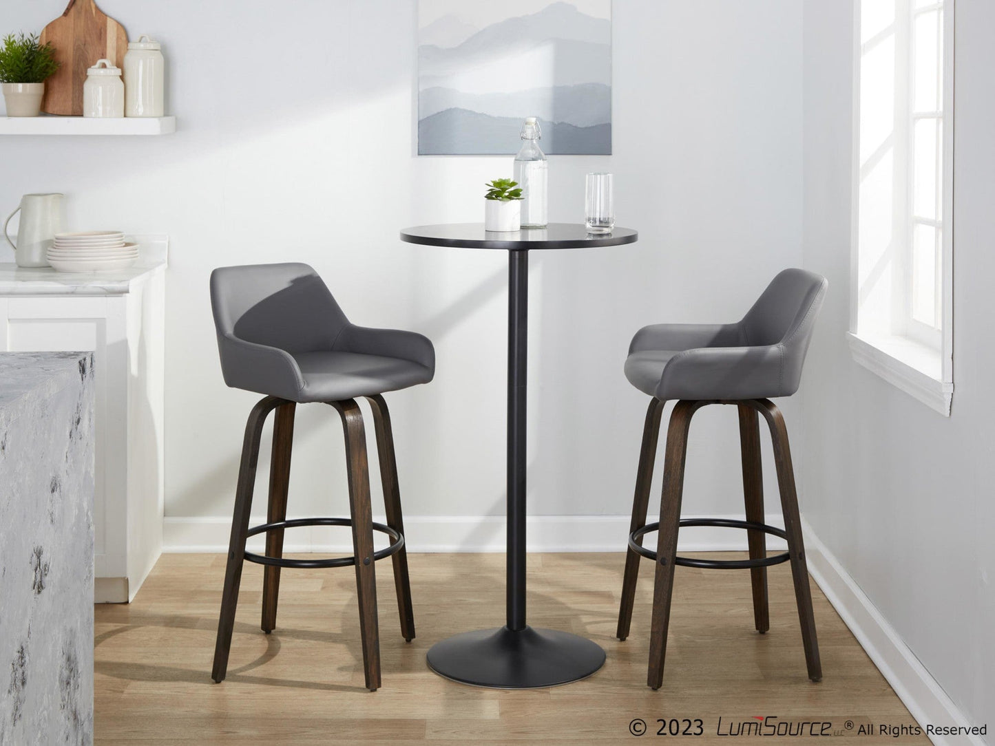 Majestic Office Furniture 30" Fixed-Height Barstool - Set of 2