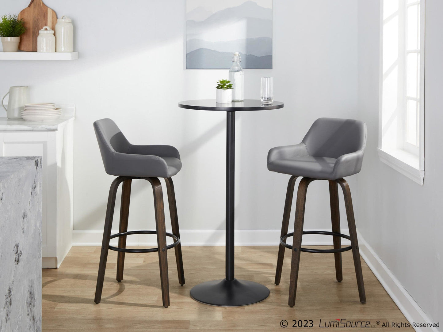 Majestic Office Furniture 30" Fixed-Height Barstool - Set of 2