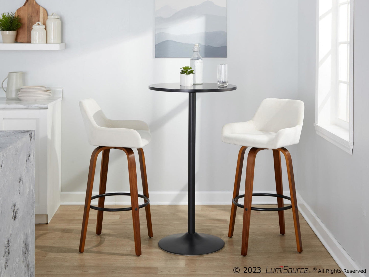 Majestic Office Furniture 30" Fixed-Height Barstool - Set of 2