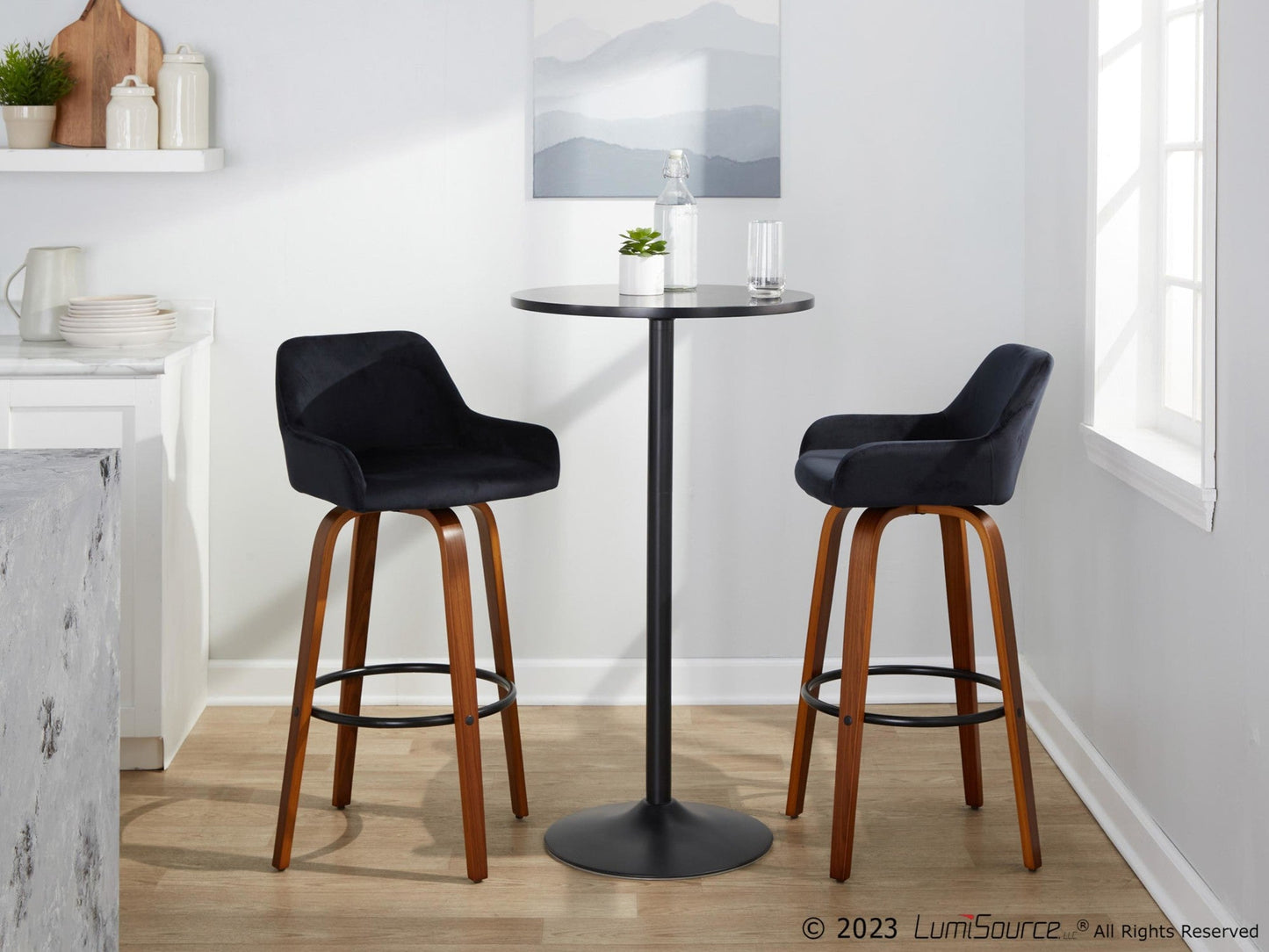 Majestic Office Furniture 30" Fixed-Height Barstool - Set of 2
