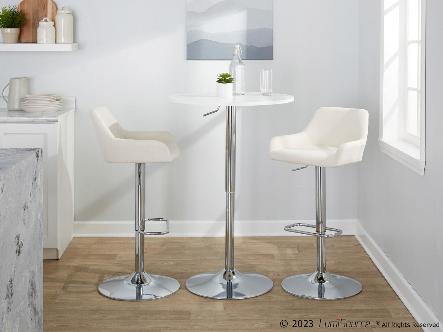 Majestic Office Furniture Adjustable Barstool - Set of 2