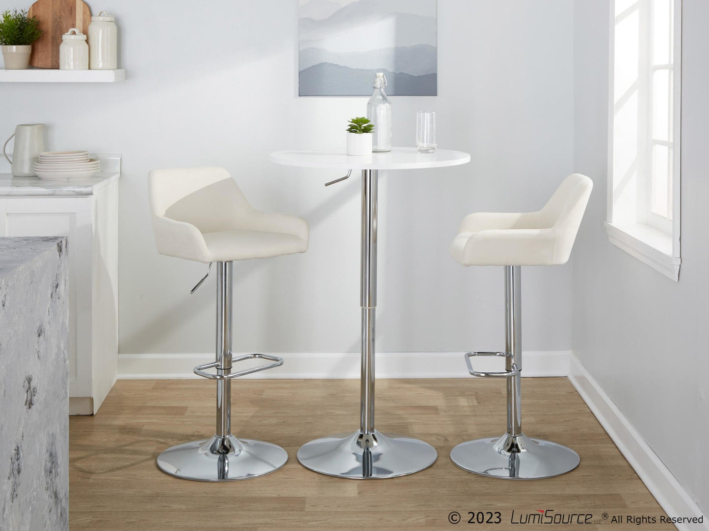 Majestic Office Furniture Adjustable Barstool - Set of 2