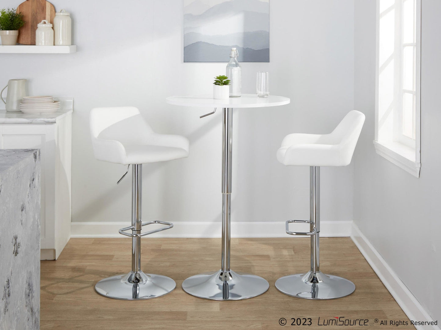 Majestic Office Furniture Adjustable Barstool - Set of 2