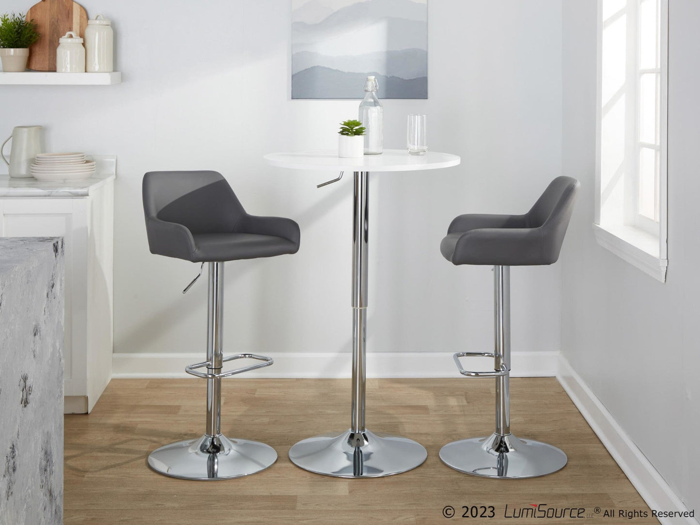 Majestic Office Furniture Adjustable Barstool - Set of 2
