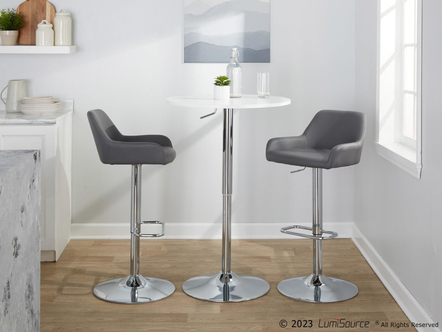 Majestic Office Furniture Adjustable Barstool - Set of 2