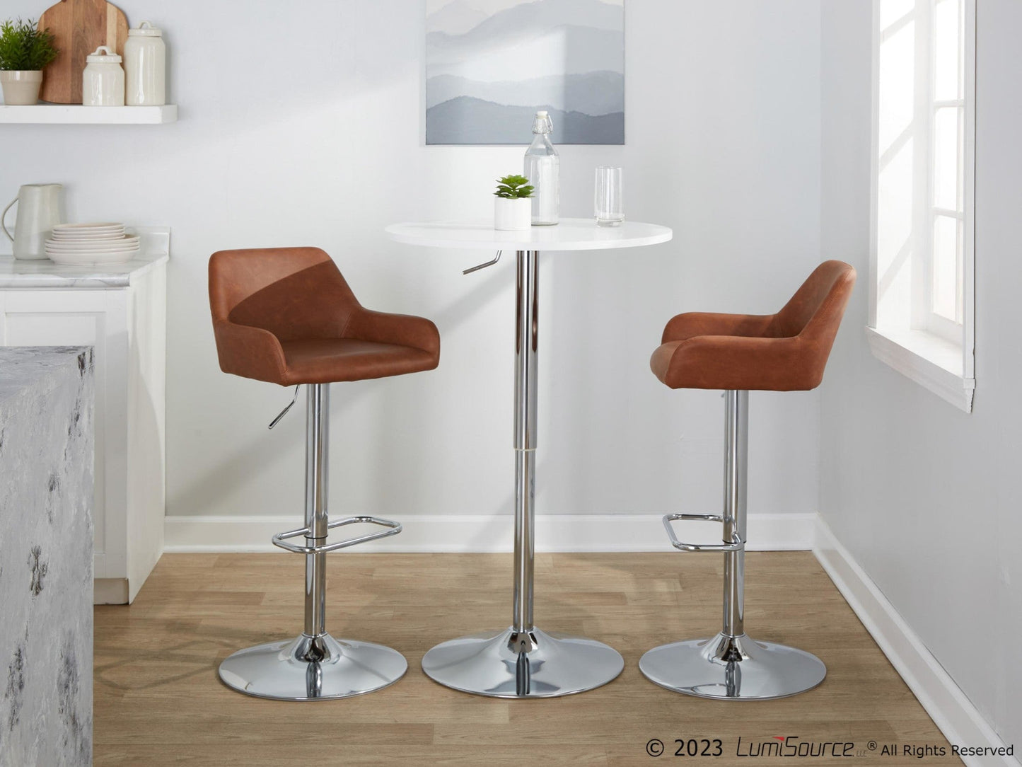 Majestic Office Furniture Adjustable Barstool - Set of 2