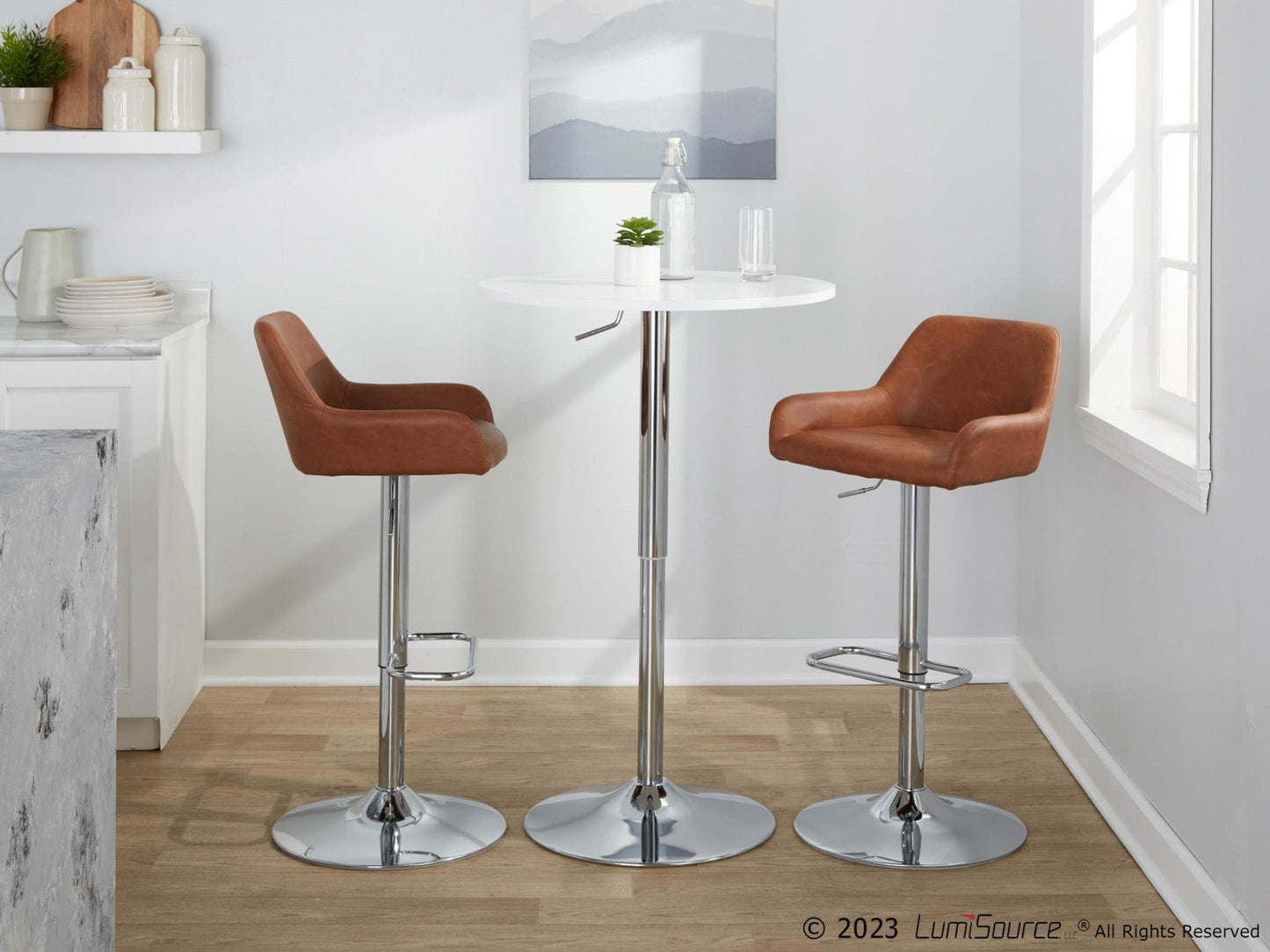 Majestic Office Furniture Adjustable Barstool - Set of 2