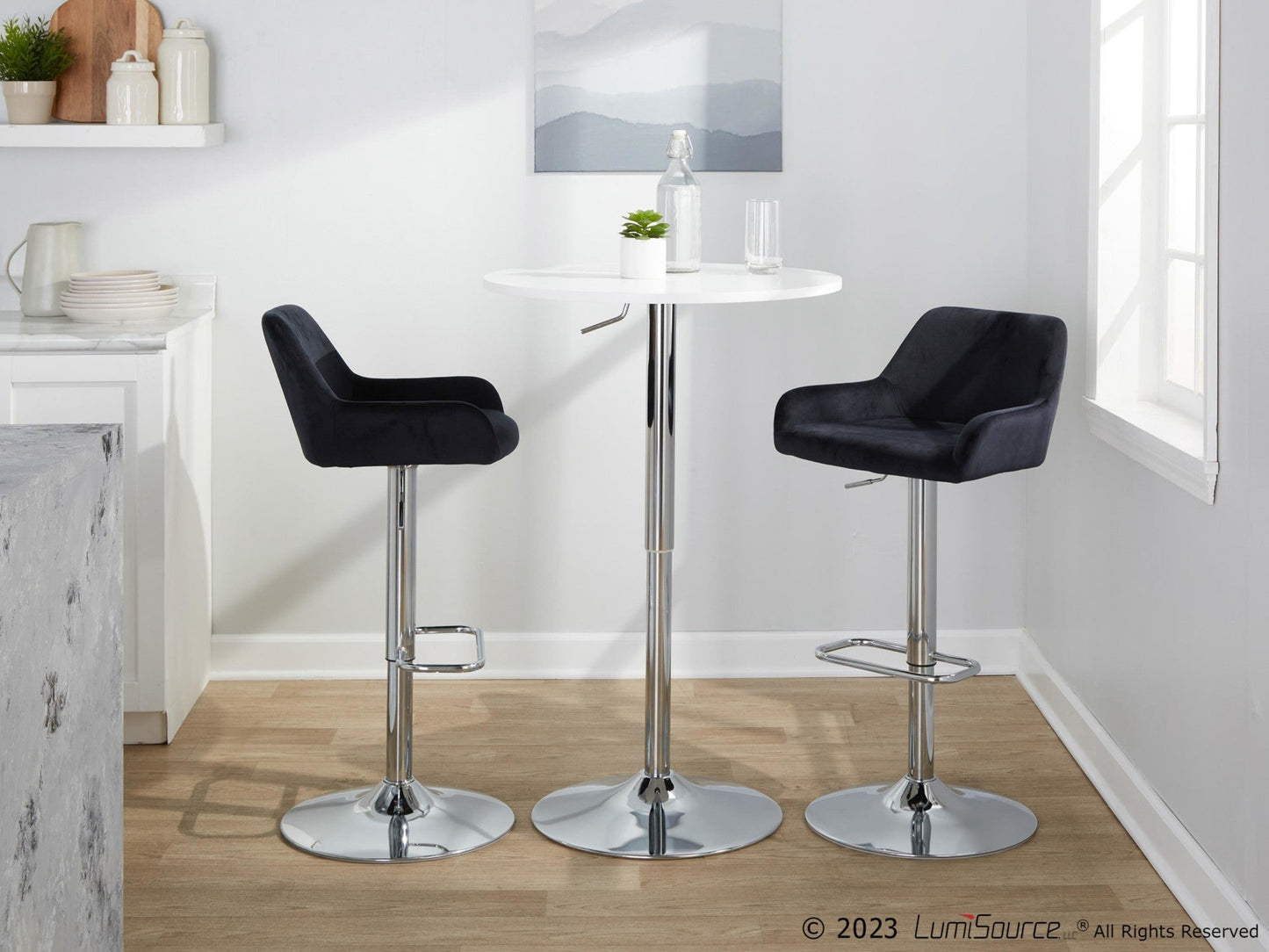 Majestic Office Furniture Adjustable Barstool - Set of 2
