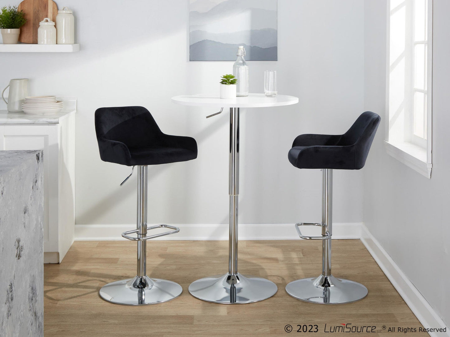 Majestic Office Furniture Adjustable Barstool - Set of 2