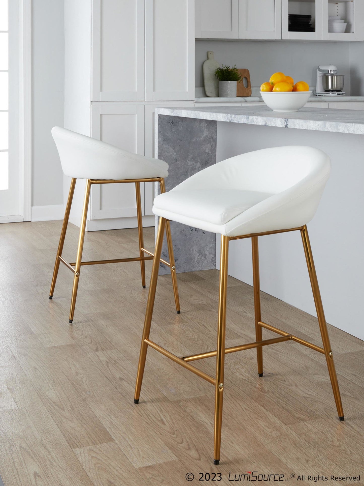Majestic Office Furniture 26" Fixed-Height Counter Stool - Set of 2