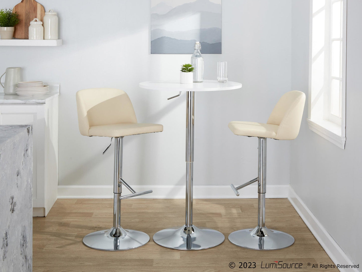 Majestic Office Furniture Adjustable Barstool - Set of 2