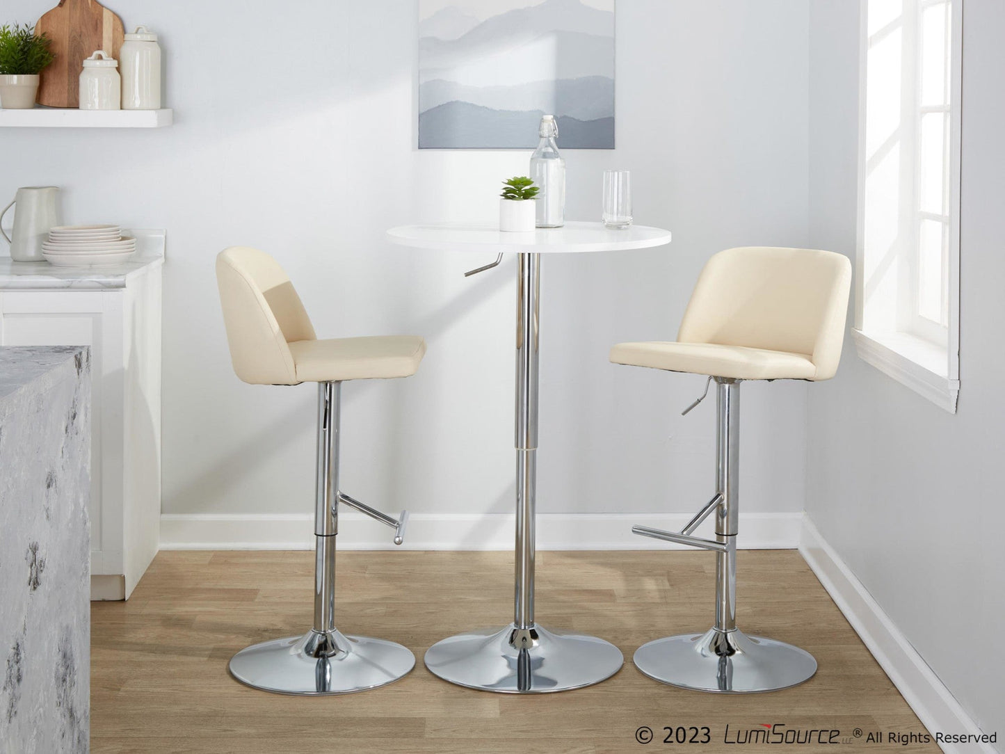 Majestic Office Furniture Adjustable Barstool - Set of 2