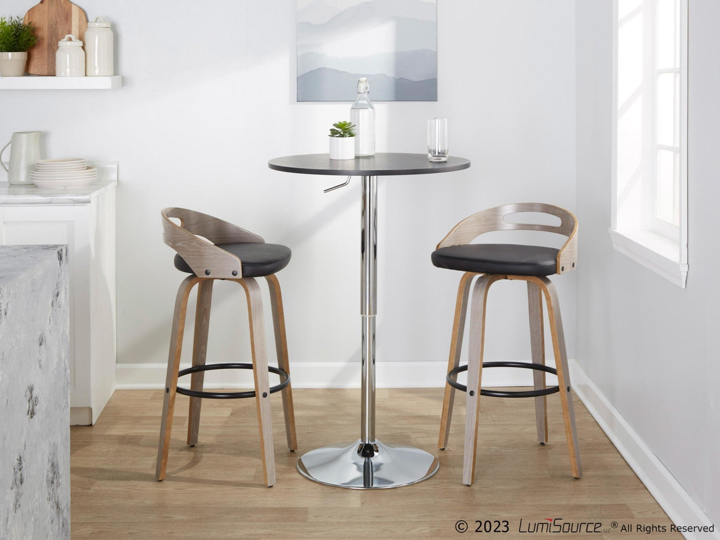 Majestic Office Furniture 30" Fixed-Height Barstool - Set of 2