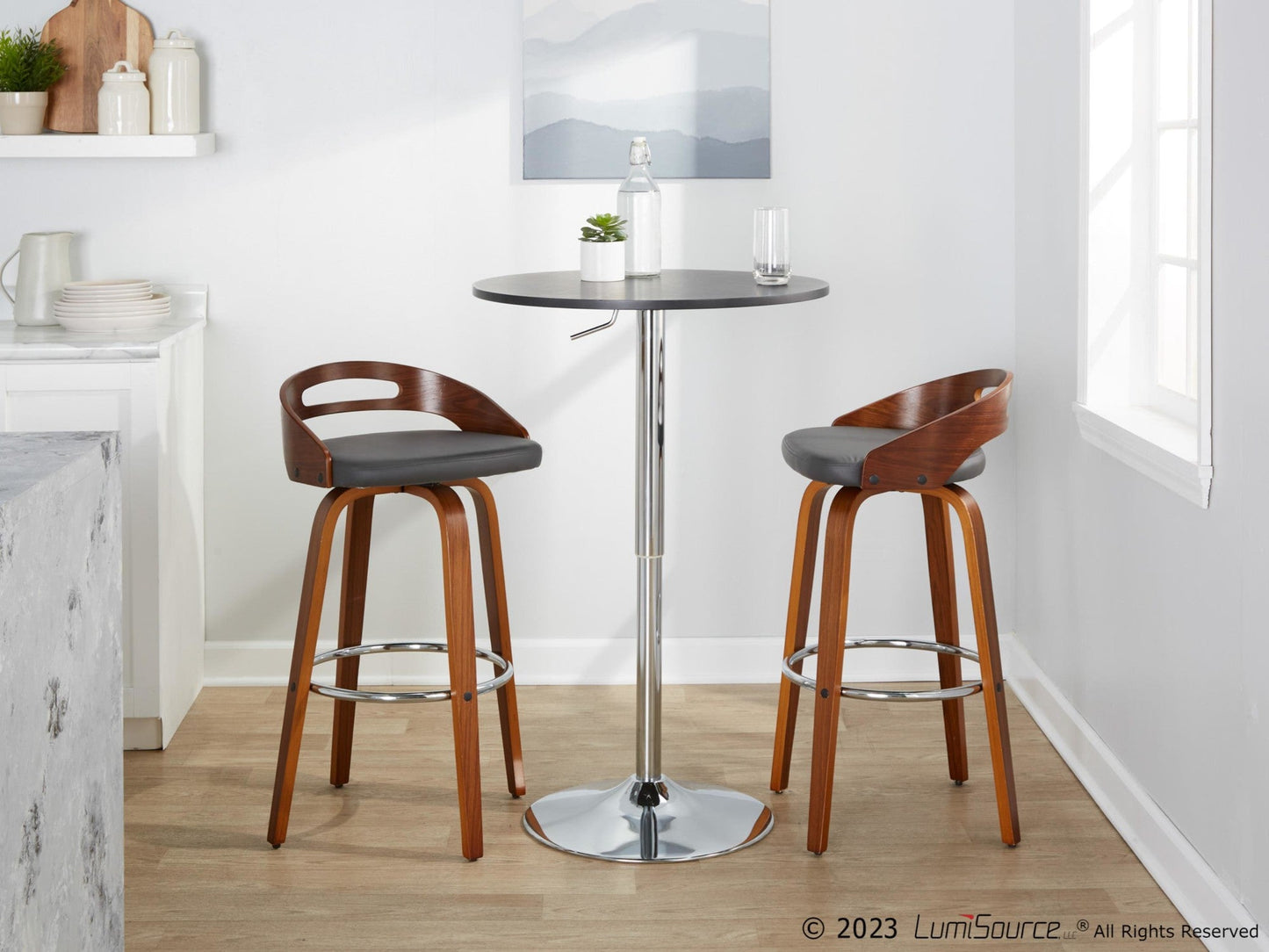 Majestic Office Furniture 30" Fixed-Height Barstool - Set of 2