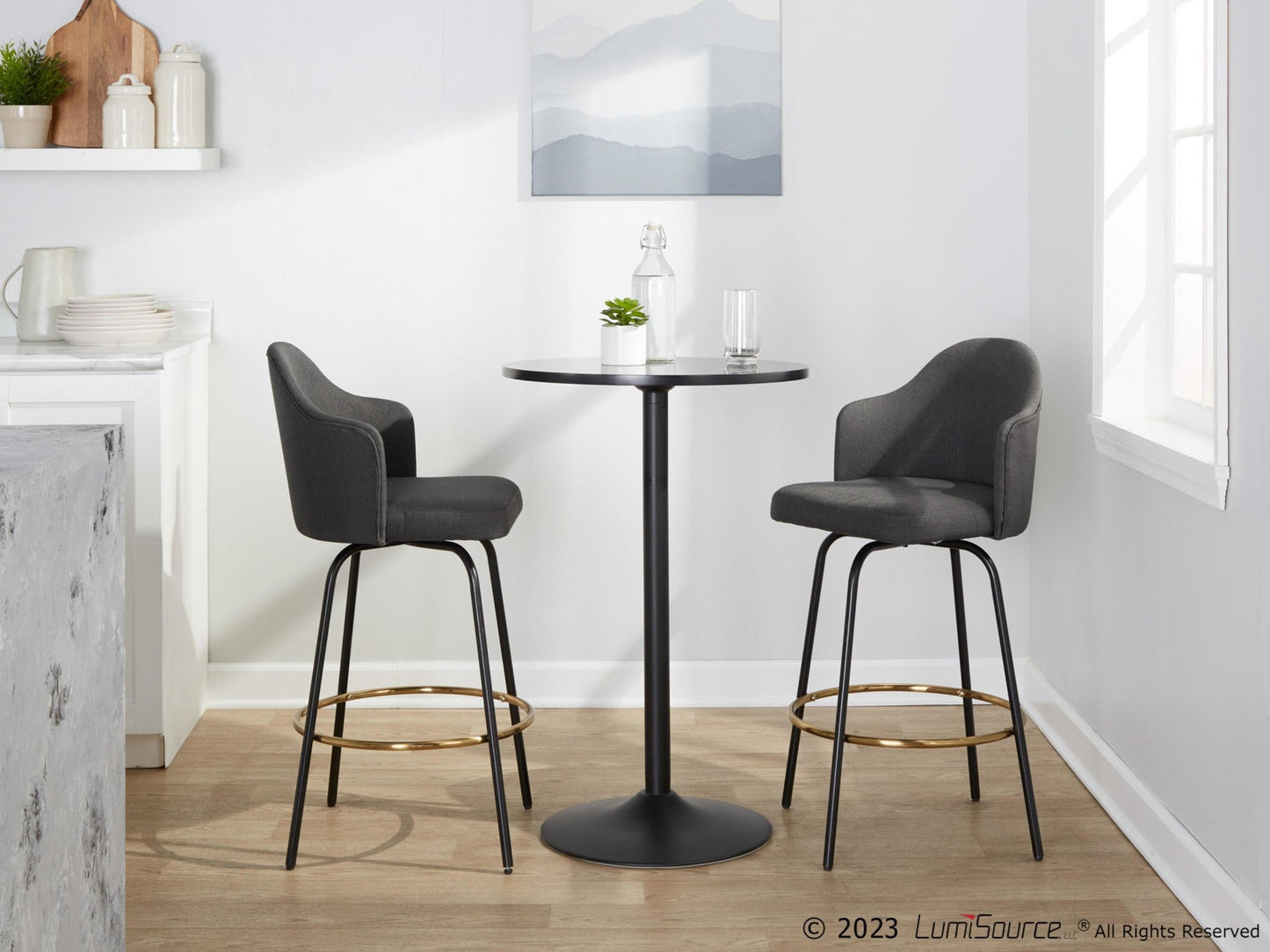 Majestic Office Furniture 26" Fixed-Height Counter Stool - Set of 2